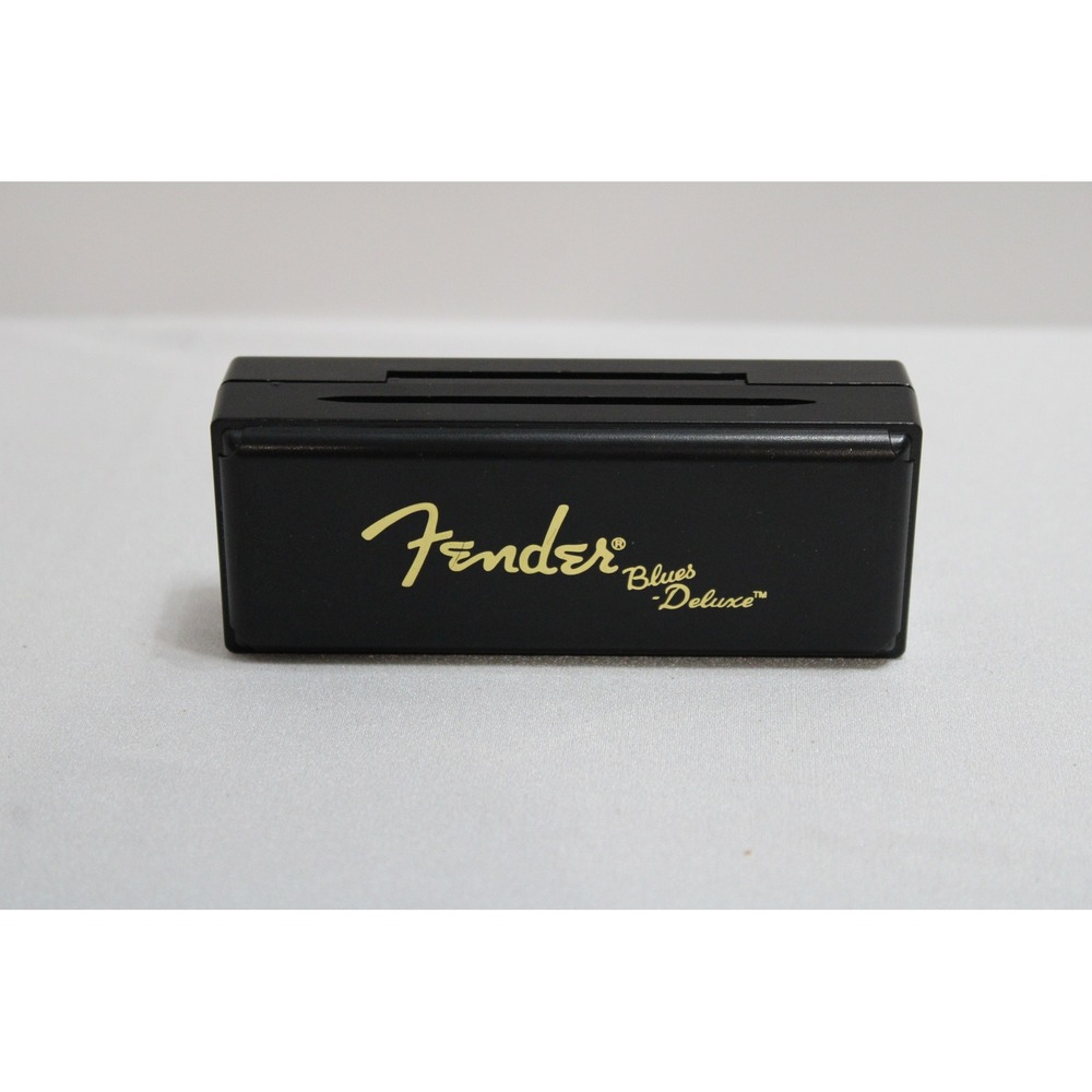 Fender Blues Deluxe Harmonica Key of F 10 Hole Diatonic with Case Silver Black